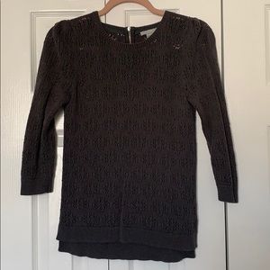 Lace knit sweater